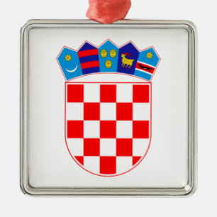 Grb Hrvatske, Croatian coat of arms Metal Ornament