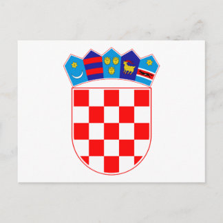 Grb Hrvatske, Croatian coat of arms Postcard