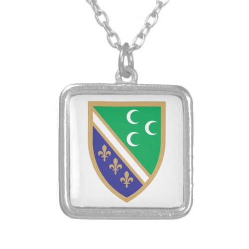 Grb Sandžaka Sandžak coat of arms Silver Plated Necklace