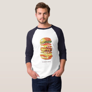 Grease & Glory – Vintage Burger Drip T-Shirt