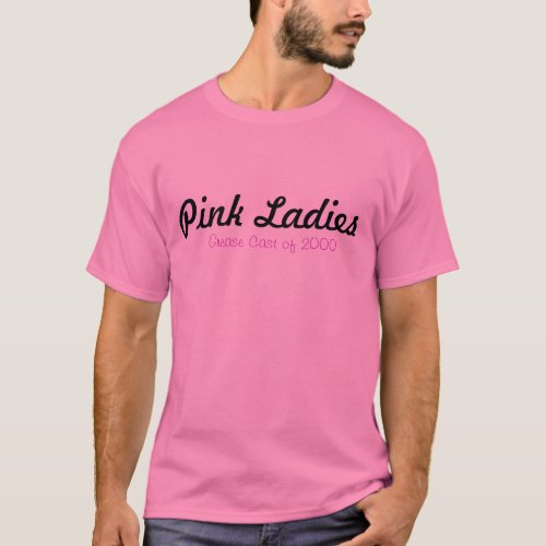 Grease Musical T_Shirt Pink Ladies T_Shirt