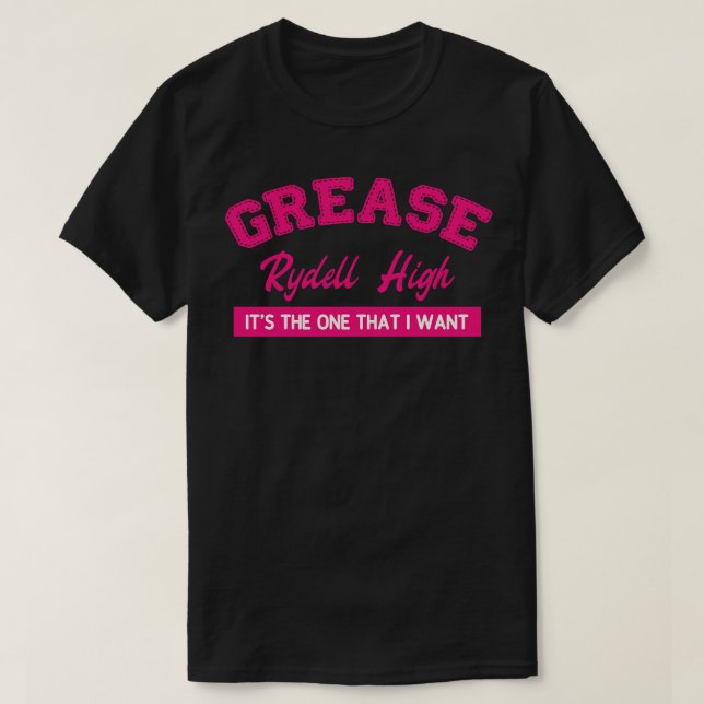 Grease Rydell High T-Shirt (Design Front)