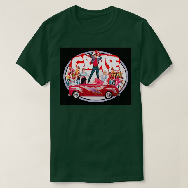 Greased Lightning Car T-Shirt (Design Front)