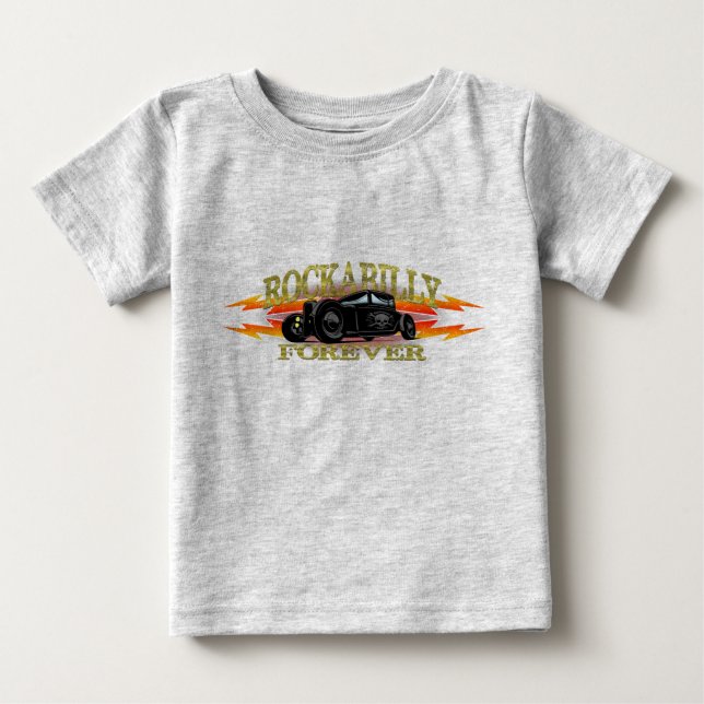Greaser Rockabilly Hot Rod Baby T-Shirt (Front)