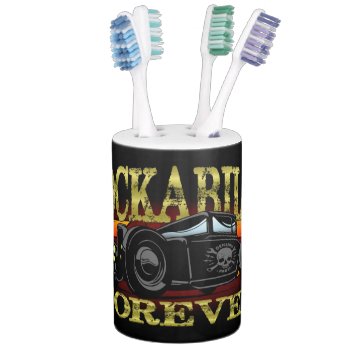 Greaser Rockabilly Hot Rod Soap Dispenser & Toothbrush Holder by toxico13 at Zazzle