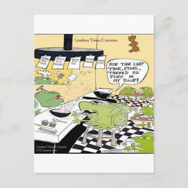 Greasy Spoon For Frogs Funny Gifts & Cards (Front)