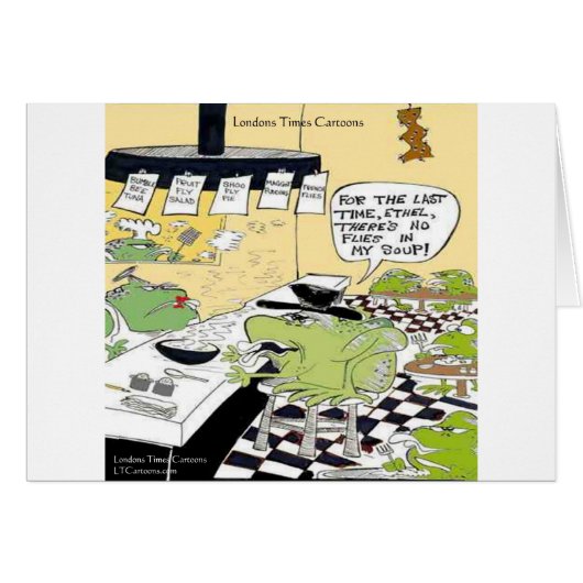 Greasy Spoon For Frogs Funny Gifts & Cards (Front Horizontal)
