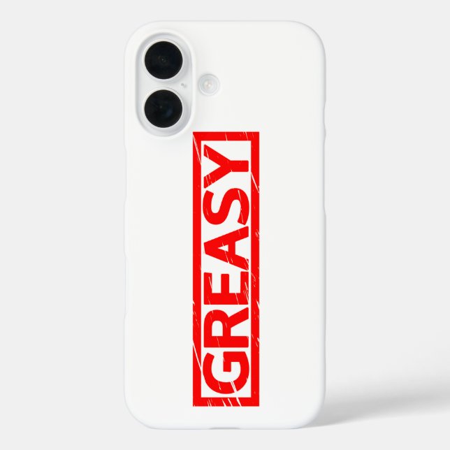 Greasy Stamp Case-Mate iPhone Case (Back)