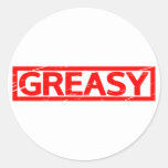 Greasy Stamp Classic Round Sticker
