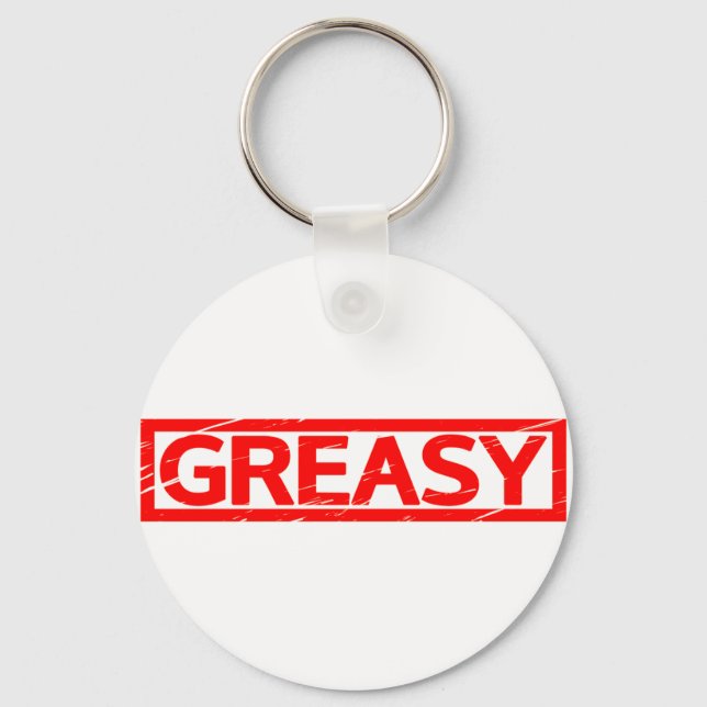 Greasy Stamp Keychain (Front)