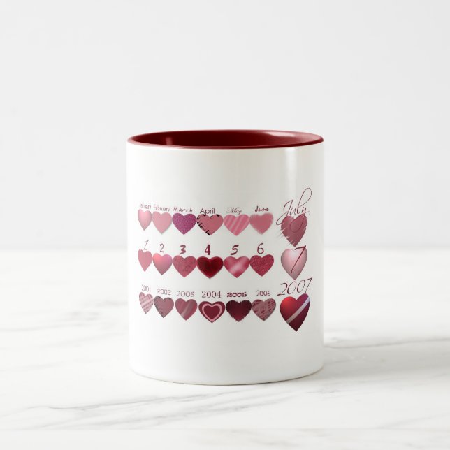 Great 777 anniversary Gift Two-Tone Coffee Mug (Center)