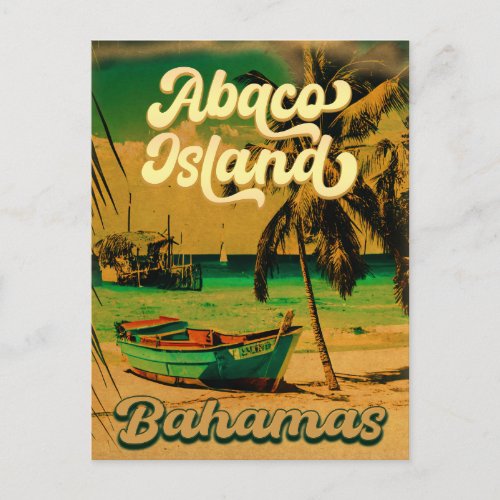 Great Abaco Bahamas Island Vintage Souvenirs Postcard