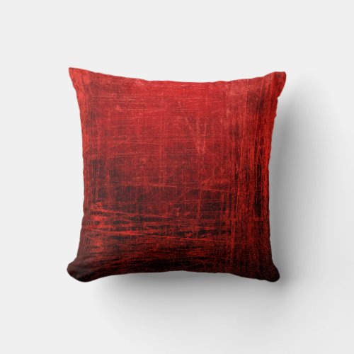 Great Abstract Red Pillow Throw Pillow