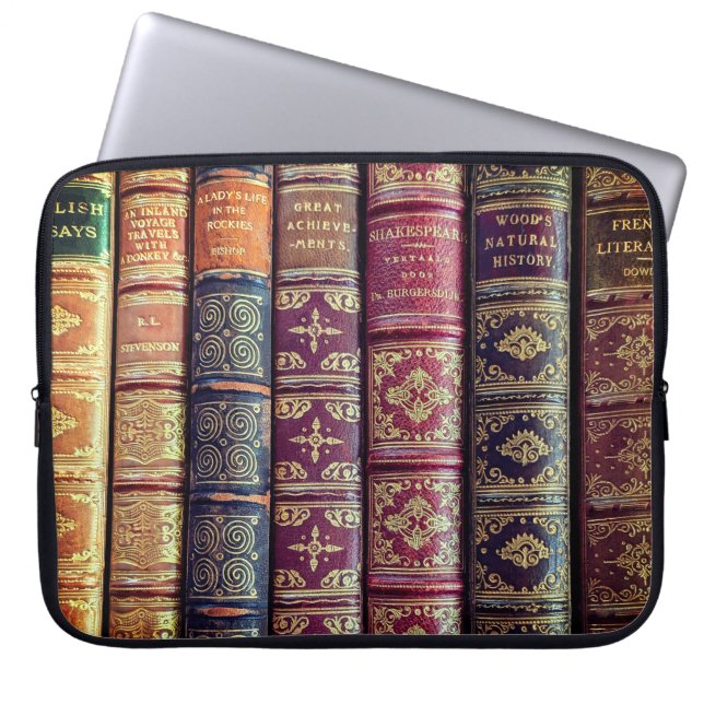 Great Achievements Old Books Laptop Sleeve (Front)