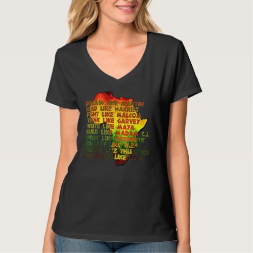 Great African American Leaders Black History Month T_Shirt