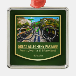 Great Allegheny Passage (bike2) Metal Ornament