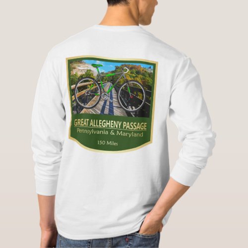 Great Allegheny Passage bike2 T_Shirt