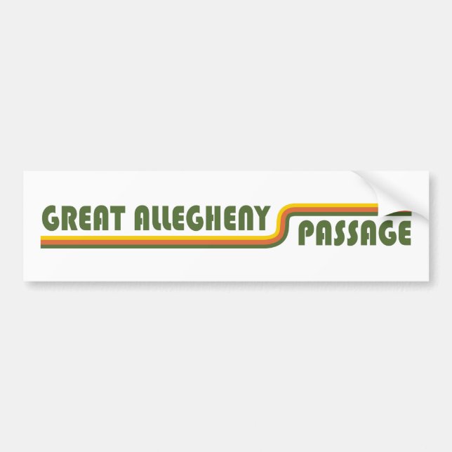 Great Allegheny Passage Bumper Sticker (Front)