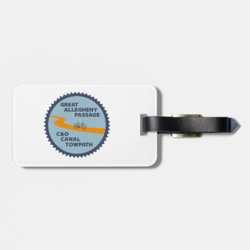 Great Allegheny Passage CO Canal Chain Ring Luggage Tag
