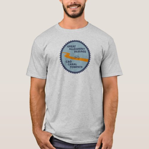 Great Allegheny Passage CO Canal Chain Ring T_Shirt