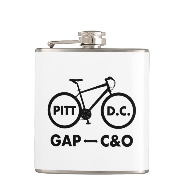 Great Allegheny Passage C&O Canal Towpath Bike Flask (Front)