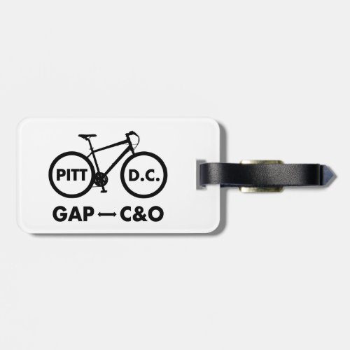 Great Allegheny Passage CO Canal Towpath Bike Luggage Tag