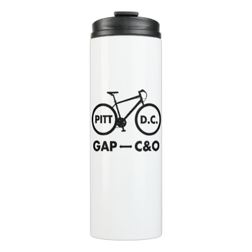 Great Allegheny Passage CO Canal Towpath Bike Thermal Tumbler