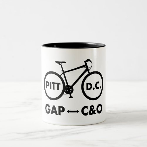 Great Allegheny Passage CO Canal Towpath Bike Two_Tone Coffee Mug