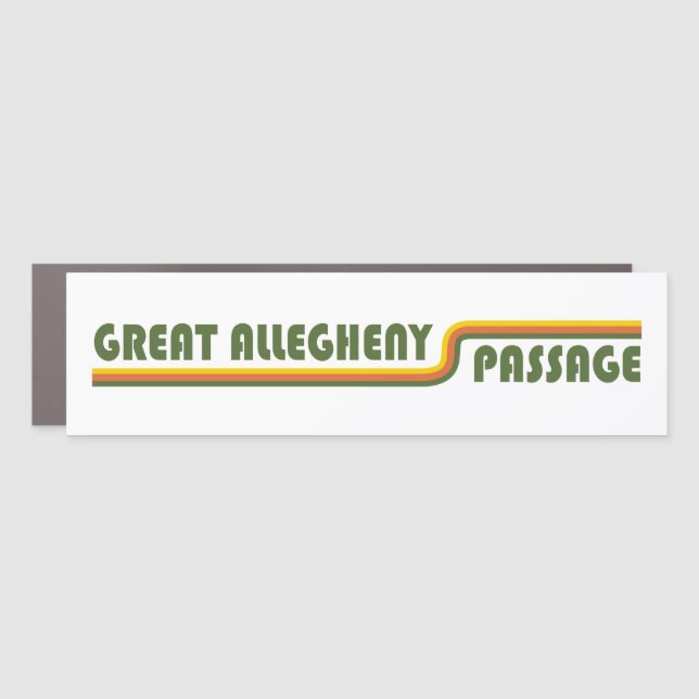 Great Allegheny Passage Car Magnet (Front)