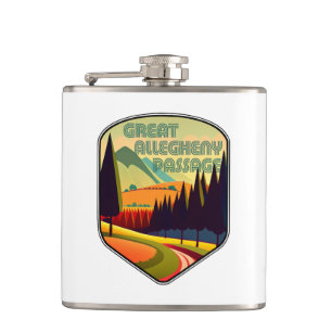 Great Allegheny Passage Colors Flask
