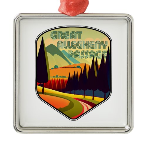 Great Allegheny Passage Colors Metal Ornament