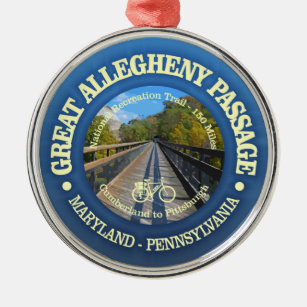 Great Allegheny Passage (cycling c) Metal Ornament