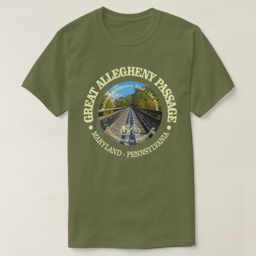 Great Allegheny Passage cycling c T_Shirt