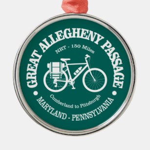 Great Allegheny Passage (cycling) Metal Ornament