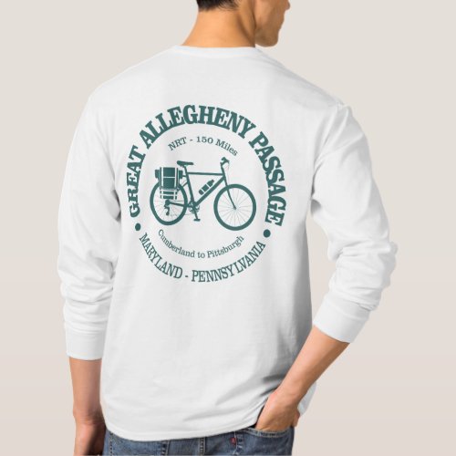 Great Allegheny Passage cycling T_Shirt