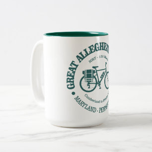 Great Allegheny Passage (cycling) Two-Tone Coffee Mug