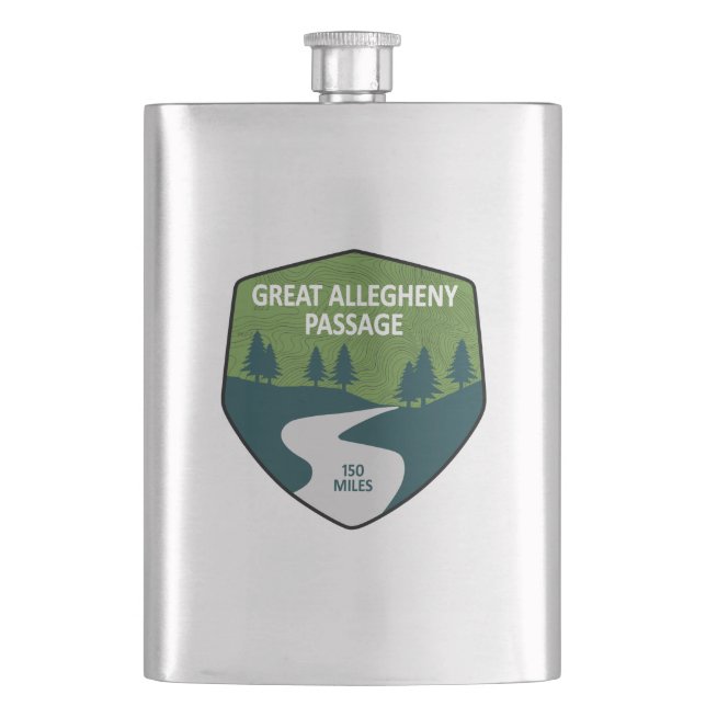 Great Allegheny Passage Flask (Front)