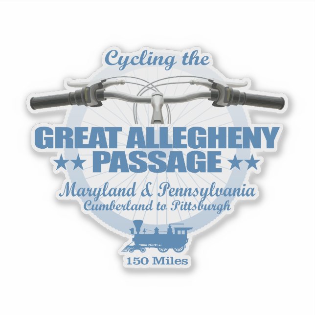 Great Allegheny Passage (H2) Sticker (Front)