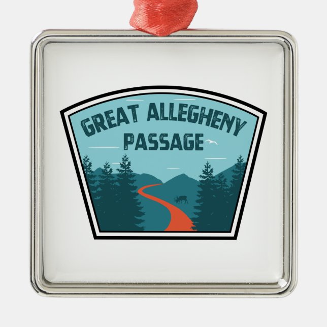 Great Allegheny Passage Metal Ornament (Front)