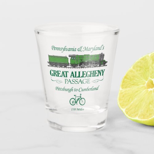 Great Allegheny Passage RT2 Shot Glass