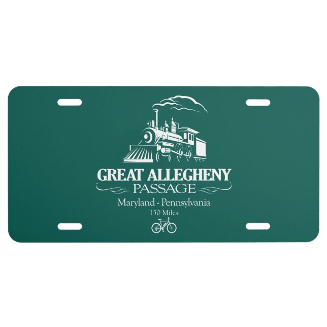 Great Allegheny Passage (RT) License Plate (Front)