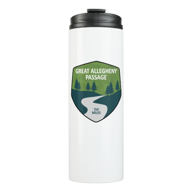 Great Allegheny Passage Thermal Tumbler (Front)