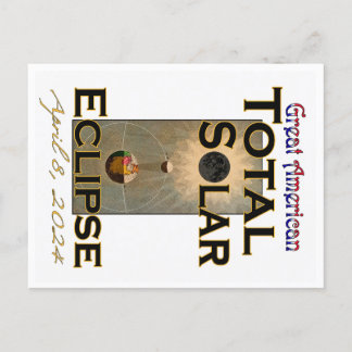 Great American 2024 Total Solar Eclipse Postcard