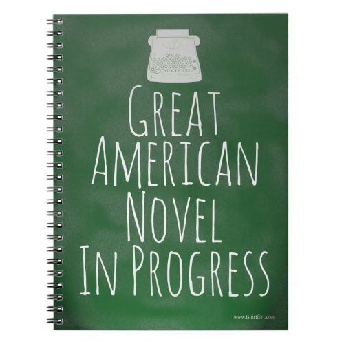 Great American Novelist Epic Author Pride Design Notebook