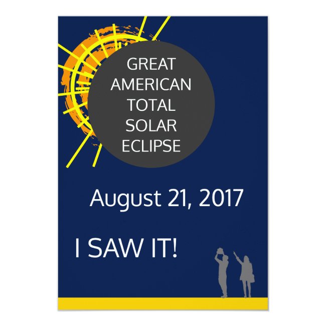 Great American Solar Eclipse observer certificate