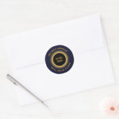 Great American Total Solar Eclipse 8 April, 2024 Classic Round Sticker (Envelope)