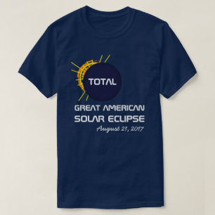 Great American Total Solar Eclipse customizable T-Shirt