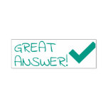 [ Thumbnail: "Great Answer!" Educator Feedback Rubber Stamp ]
