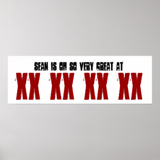 Great Any Year Birthday Party Banner Custom Name Poster