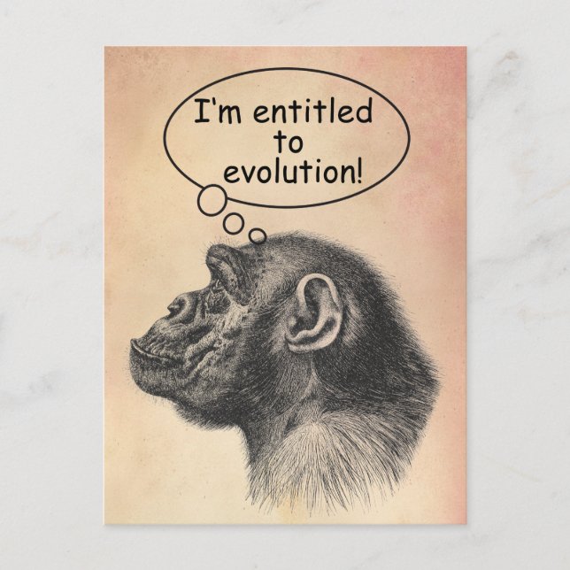 Great Ape Evolution Entitlement Postcard (Front)